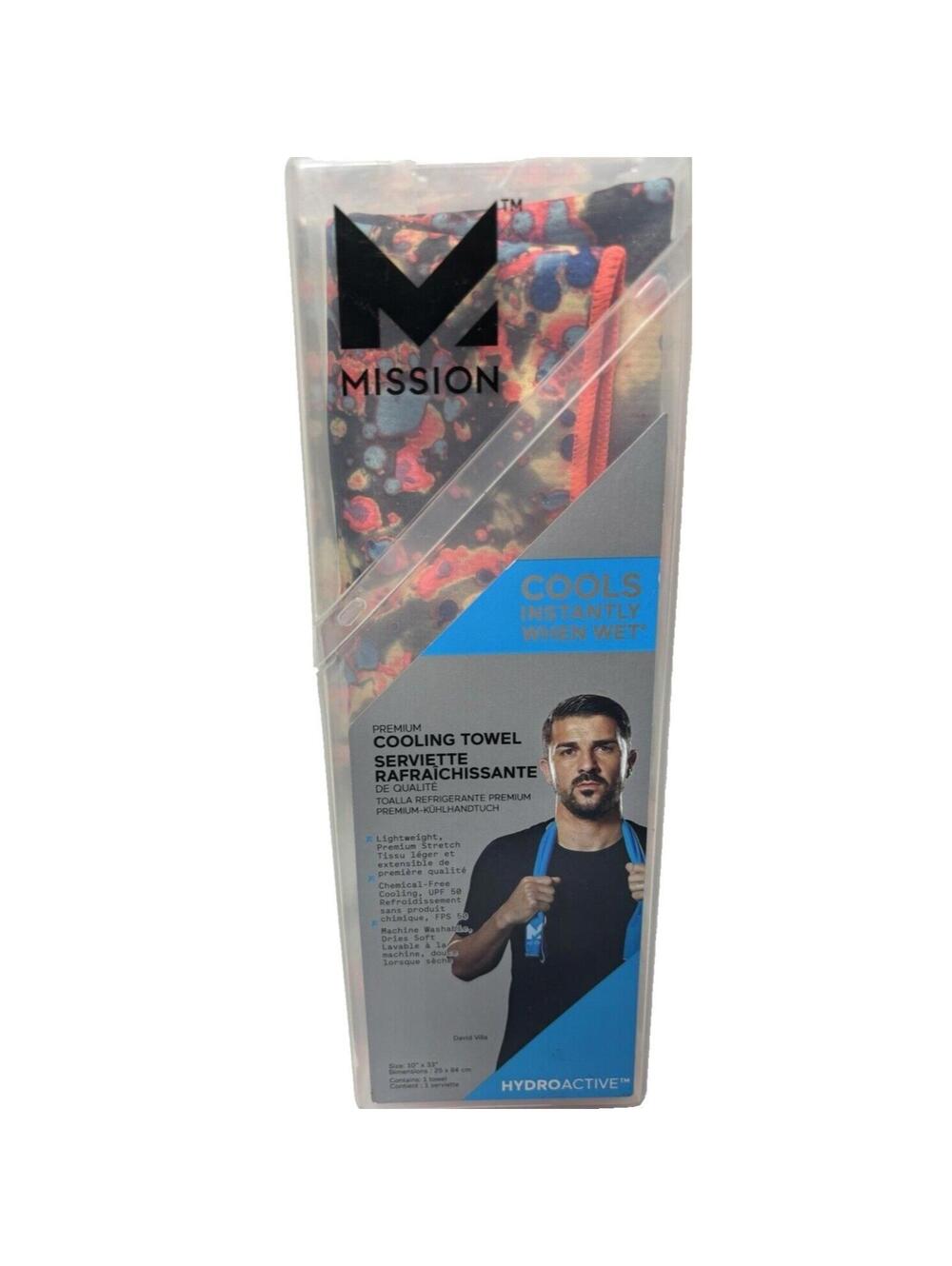 Mission HydroActive Gym Cooling Towel 10”x 33” Large Water Activated Sweat Towel